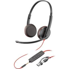 Наушники Poly Blackwire 3225 USB-A/C/+ 3.5mm Фото