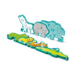 Пазл Hape деревянный алфавит Парад зверей 26 элементов Фото 1