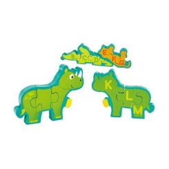 Пазл Hape деревянный алфавит Парад зверей 26 элементов Фото 4