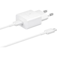 Зарядное устройство Samsung USB-С 15W White + Cable USB-C 1m Фото