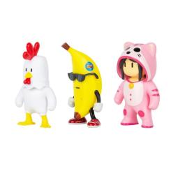 Фигурка Stumble Guys набор коллекционных - Цыпленок, Банан, Мяумер Фото 1