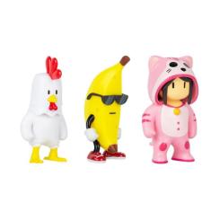 Фигурка Stumble Guys набор коллекционных - Цыпленок, Банан, Мяумер Фото 2