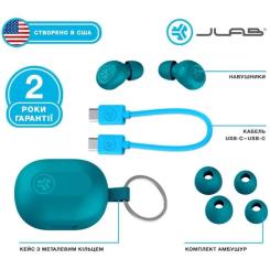Наушники Jlab JBuds Mini Aqua Teal Фото 6