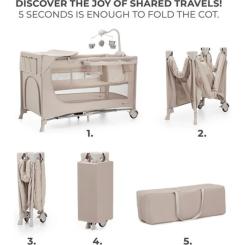 Детский манеж Kinderkraft с пеленатором Joy 2 Beige Фото 2