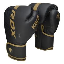 Боксерские перчатки RDX F6 Kara Matte Golden 14 унцій Фото 1