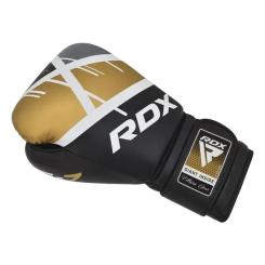 Боксерские перчатки RDX F7 Ego Black Golden 14 унцій Фото 2