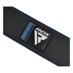 Атлетический пояс RDX для пауерліфтингу RD1 шкіряний Blue M Фото 3