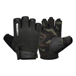 Перчатки для фитнеса RDX T2 Half Brown L Фото