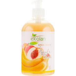 Жидкое мыло Ekolan Персик и банан 500 г Фото