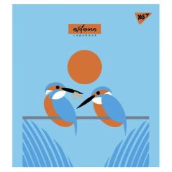 Тетрадь Yes А5 Avifauna 12 аркушів клітинка Фото 2