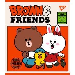 Тетрадь Yes А5 Line Friends 48 листов клетка Фото 2