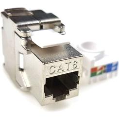 Модуль Keystone Eserver RJ45 STP, кат.6, вузький, Toolless, безінструмент Фото