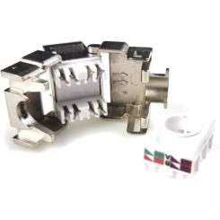 Модуль Keystone Eserver RJ45 STP, кат.6, вузький, Toolless, безінструмент Фото 2