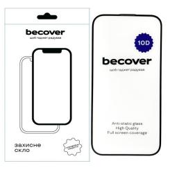 Стекло защитное BeCover Apple iPhone 15 Plus 10D Black Фото