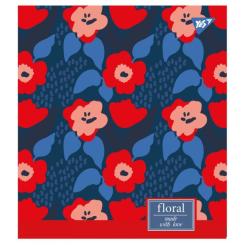 Тетрадь Yes А5 Floral Explosion 18 аркушів клітинка Фото 4