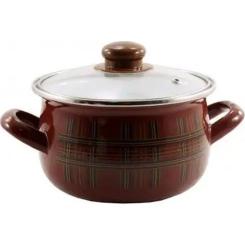 Кастрюля Interos емаль Шотландка 3,1л Фото