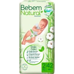 Подгузники Bebem Natural 2 mini 3-6 кг 42 шт Фото