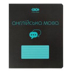 Тетрадь ZiBi предметная BLACK 48 листов ячейка, английский язык Фото