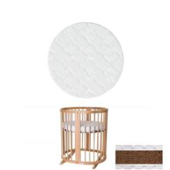 Матрас для детской кроватки Ingvart Smart Bed Round кокос, 72х72 см Фото