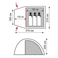 Палатка Totem Apache 3 (v2) Фото 1