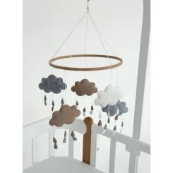 Мобиль Ingvart Облака серо-бежевые Фото 1