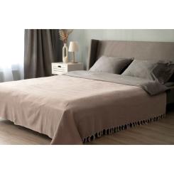 Плед Ardesto Summer 100% хлопок, бежевый 140х190 см Фото 1