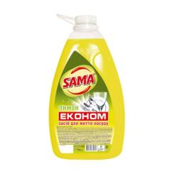 Средство для ручного мытья посуды Sama Лимон 4 кг Фото