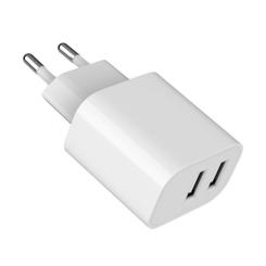 Зарядное устройство Gembird 2 USB-A 5V/2.4A (12W) white Фото 4