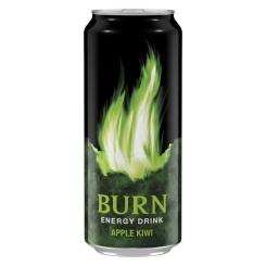 Энергетический напиток Burn Яблоко Киви Безалкогольный сильногазированный 500 Фото