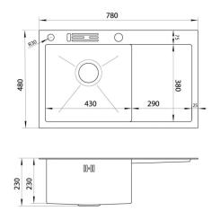 Мойка кухонная Nett NB-7848 Фото 4