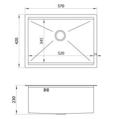Мойка кухонная Nett NS-5742 Фото 4