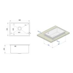 Мойка кухонная Nett NB-6845 Фото 5