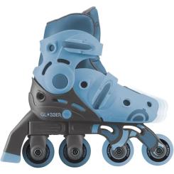 Роликовые коньки Globber 2в1 сіро-сині р.30-33, до 60кг, 5+ Фото 4