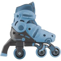 Роликовые коньки Globber 2в1 сіро-сині р.30-33, до 60кг, 5+ Фото 7