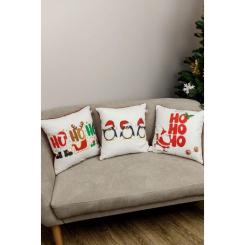 Наволочка Прованс декоративна Три пінгвини 45х45 Фото 1