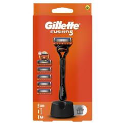 Бритва Gillette Fusion5 с 5 сменными картриджами + Подставка Фото 1