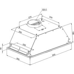 Вытяжка кухонная Artel ART CANOPI 350 Black Фото 4