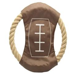 Игрушка для собак Nunbell Мотузкова бавовняна Фрізбі 18 см Фото