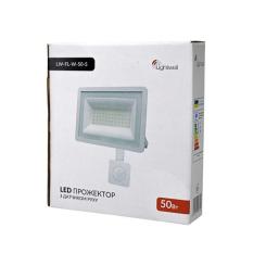 Прожектор Lightwell LW-FL-W-50-S 50 W з датчиком руху Фото 3