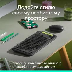 Мышка Logitech POP Mouse With Emoji Bluetooth Graphite Фото 1