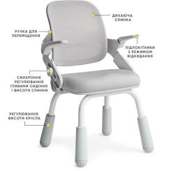 Детское кресло Mealux Neo Air Static Grey Фото 1