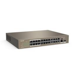 Коммутатор сетевой Tenda TEF1126P-24-250W Фото 1