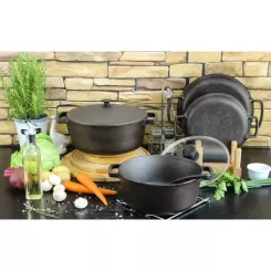 Кастрюля Brizoll чавунна без кришки 6 л Фото 7