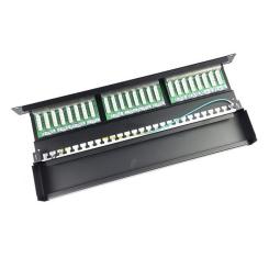 Патч-панель Eserver 19" 24xRJ45 STP cat.6, 1U Фото 5