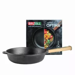 Сковорода Brizoll Optima чавунна з ручкою 280х60 мм Фото 1