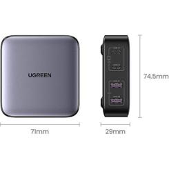 Зарядное устройство Ugreen 4xUSB 65W (2хUSB-C+2xUSB-A) Gan CD327 Фото 3