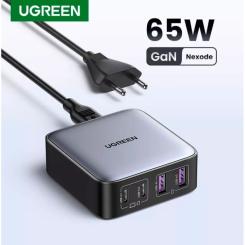 Зарядное устройство Ugreen 4xUSB 65W (2хUSB-C+2xUSB-A) Gan CD327 Фото 5