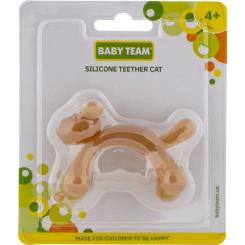 Прорезыватель Baby Team Силиконовый Котик Фото 1