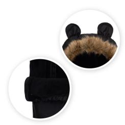 Зимний конверт MoMi Sleeping bag black Фото 2