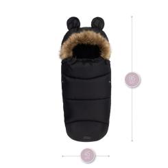 Зимний конверт MoMi Sleeping bag black Фото 4
